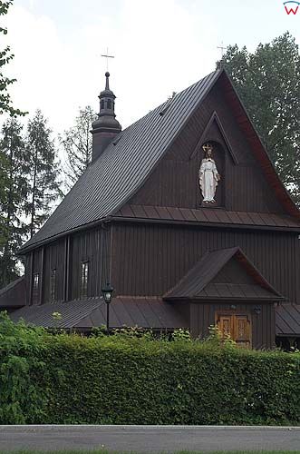 Tymanowa, drewniany kościół, małopolska